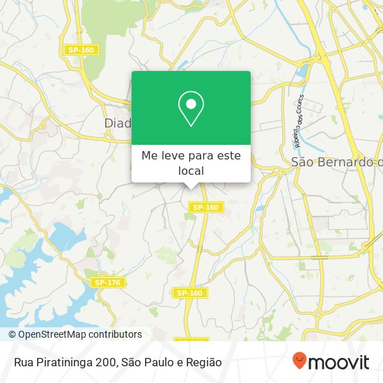Rua Piratininga 200 mapa