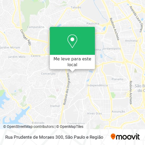 Rua Prudente de Moraes 300 mapa