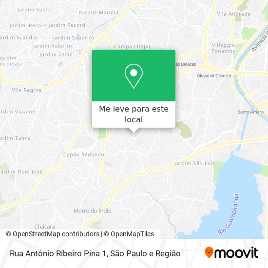 Rua Antônio Ribeiro Pina 1 mapa