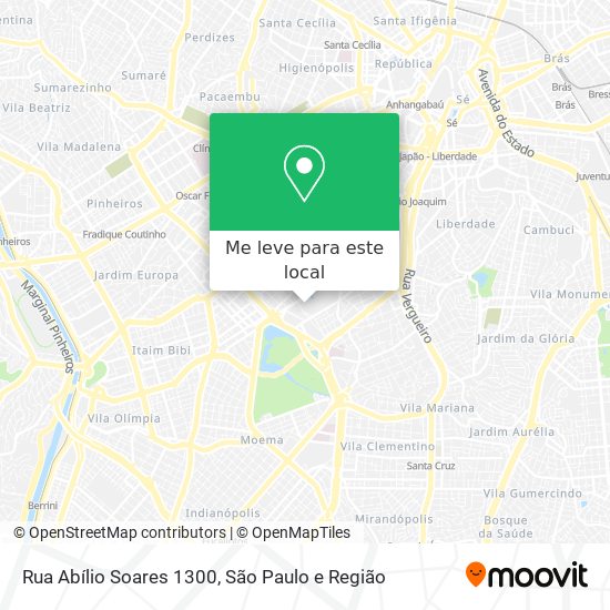 Rua Abílio Soares 1300 mapa