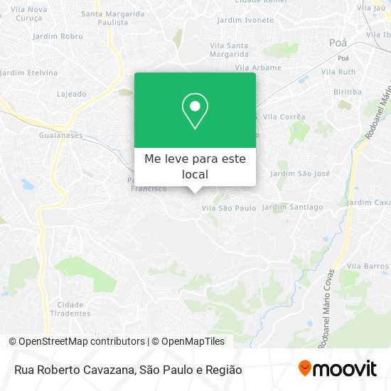 Rua Roberto Cavazana mapa