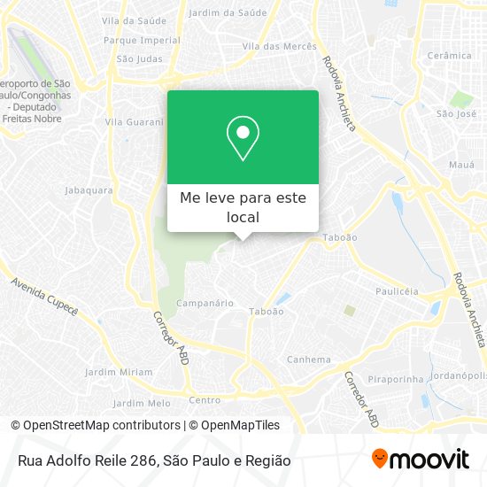 Rua Adolfo Reile 286 mapa