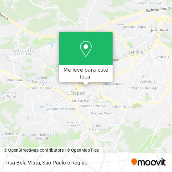 Rua Bela Vista mapa