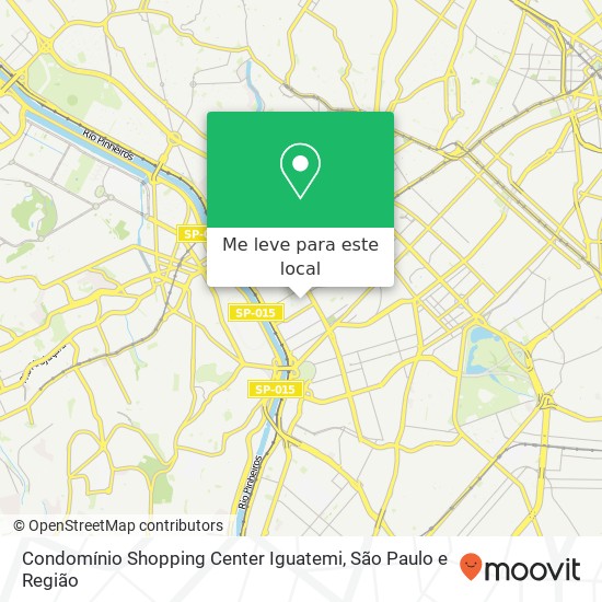 Condomínio Shopping Center Iguatemi mapa