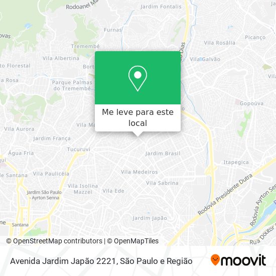 Avenida Jardim Japão 2221 mapa