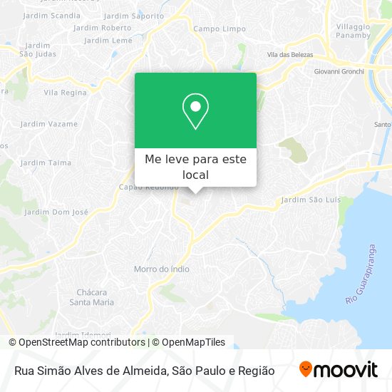 Rua Simão Alves de Almeida mapa
