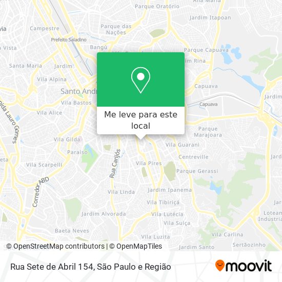 Rua Sete de Abril 154 mapa