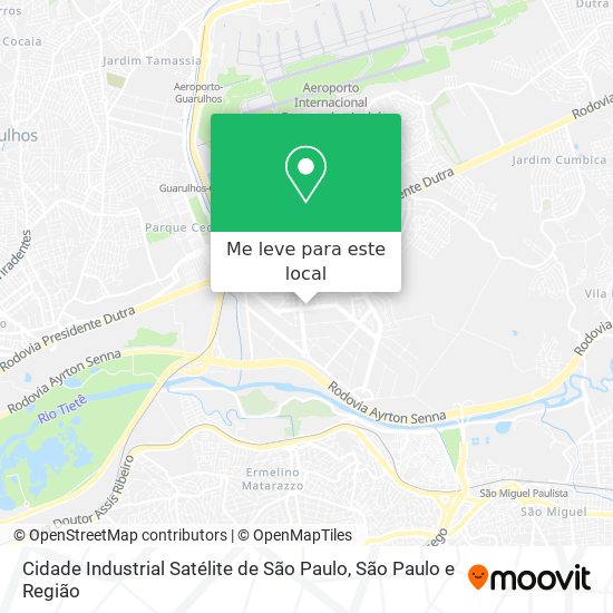 Cidade Industrial Satélite de São Paulo mapa