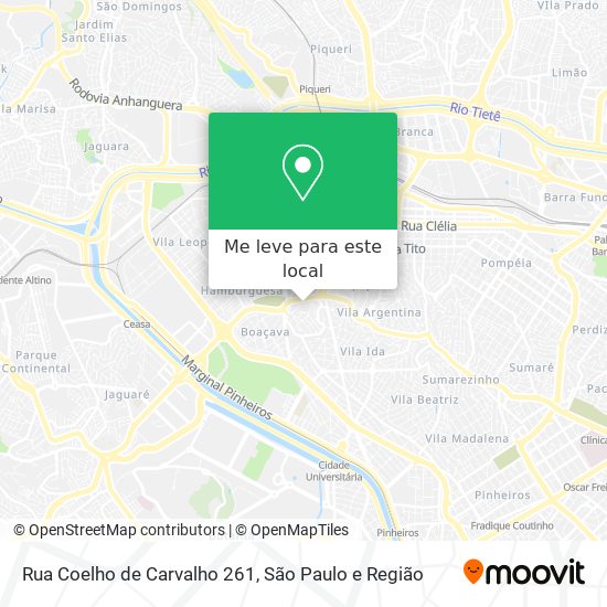 Rua Coelho de Carvalho 261 mapa