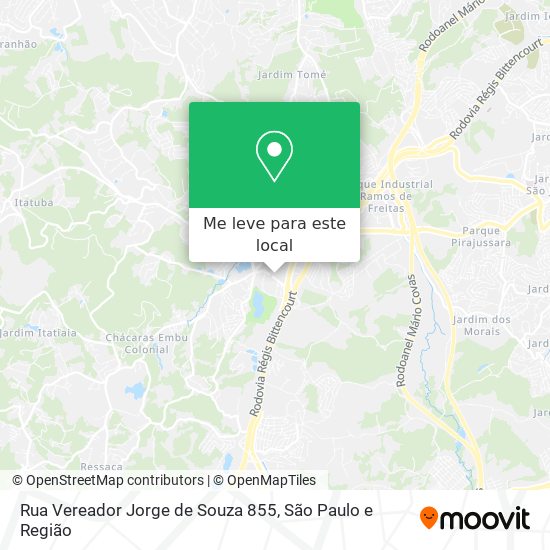 Rua Vereador Jorge de Souza 855 mapa