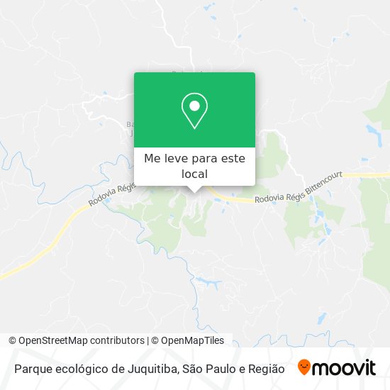 Parque ecológico de Juquitiba mapa