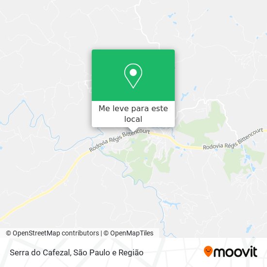 Serra do Cafezal mapa