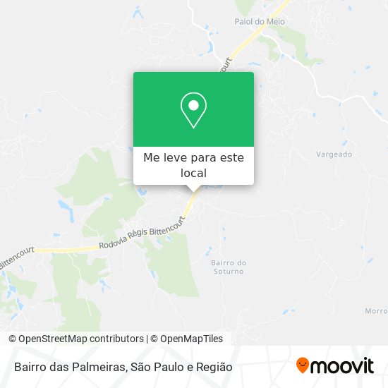 Bairro das Palmeiras mapa