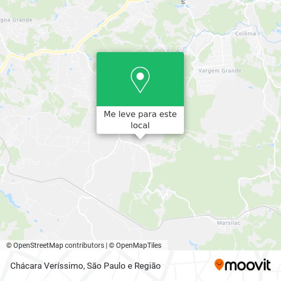 Chácara Veríssimo mapa