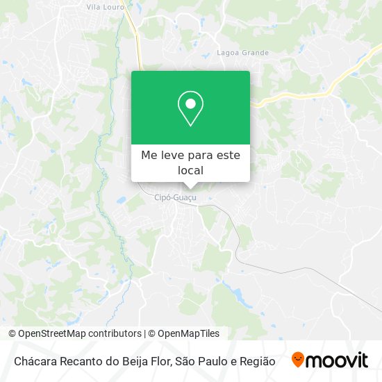 Chácara Recanto do Beija Flor mapa