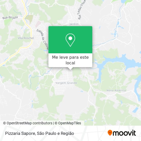 Pizzaria Sapore mapa