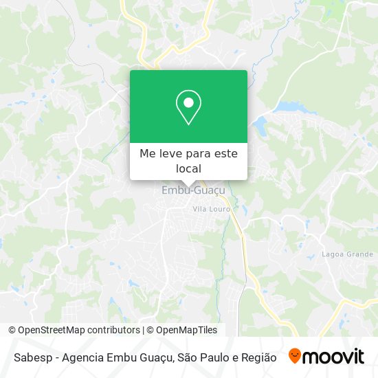 Sabesp - Agencia  Embu Guaçu mapa