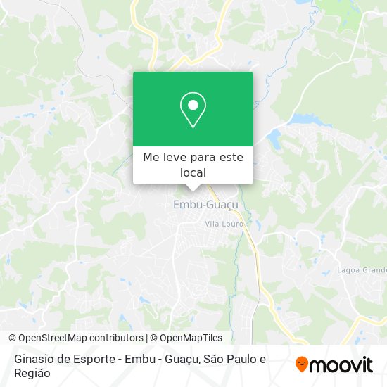 Ginasio de Esporte - Embu - Guaçu mapa