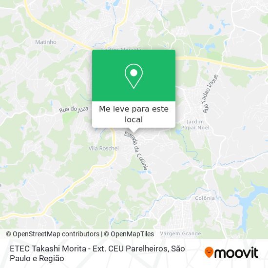 ETEC Takashi Morita -  Ext. CEU Parelheiros mapa