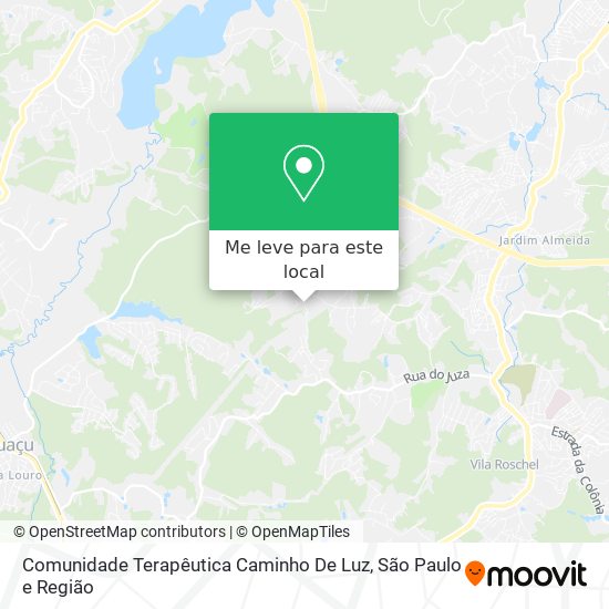 Comunidade Terapêutica Caminho De Luz mapa