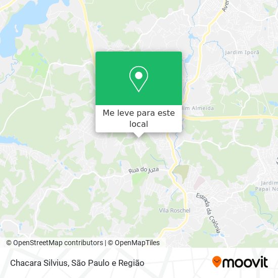 Chacara Silvius mapa