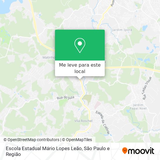 Escola Estadual Mário Lopes Leão mapa