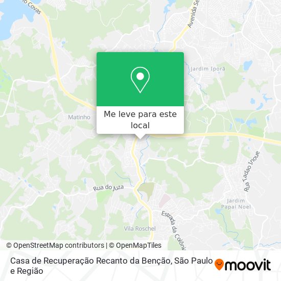 Casa de Recuperação Recanto da Benção mapa