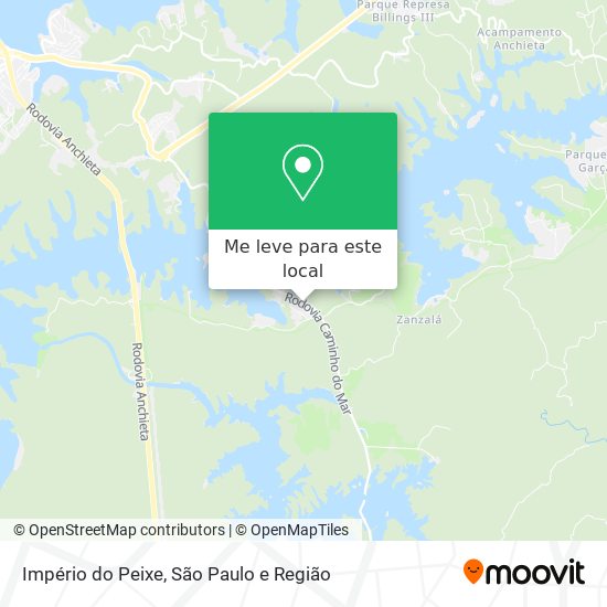 Império do Peixe mapa