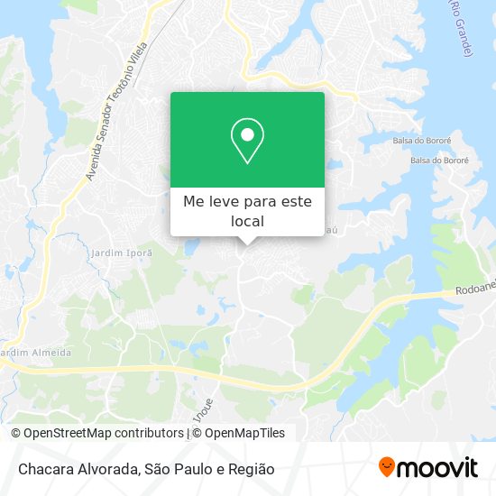 Chacara Alvorada mapa