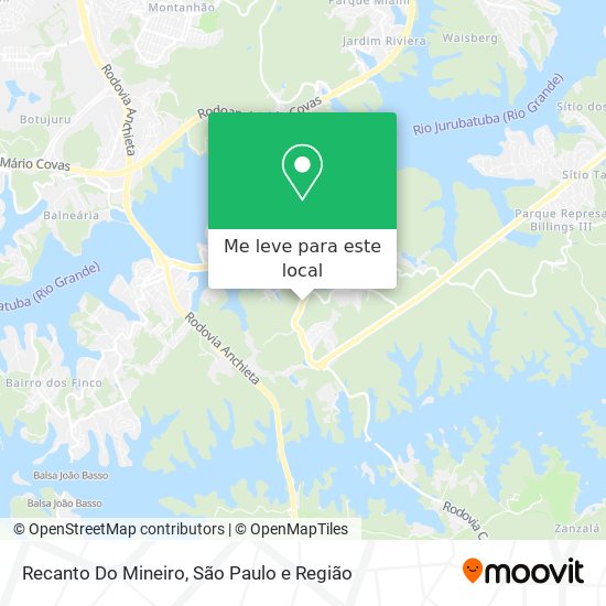 Recanto Do Mineiro mapa