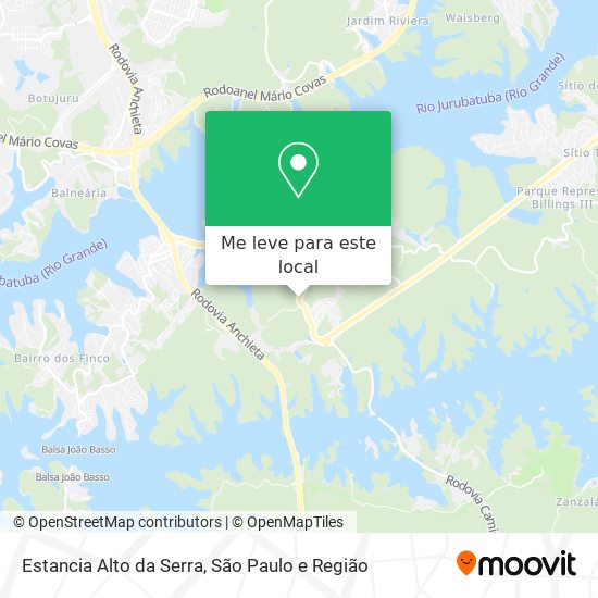Estancia Alto da Serra mapa