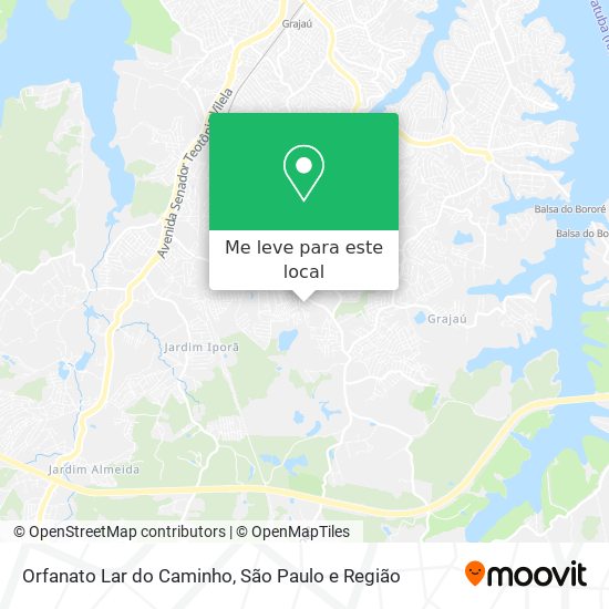 Orfanato Lar do Caminho mapa