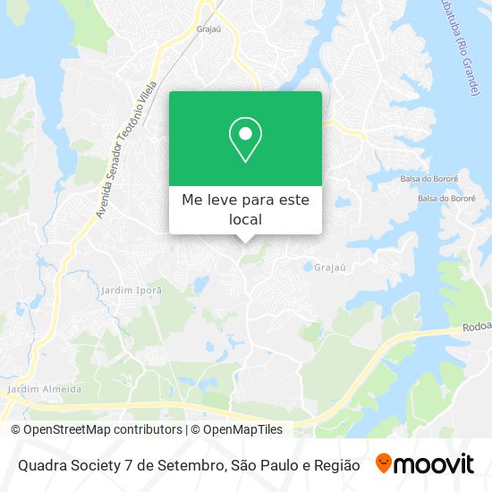 Quadra Society 7 de Setembro mapa