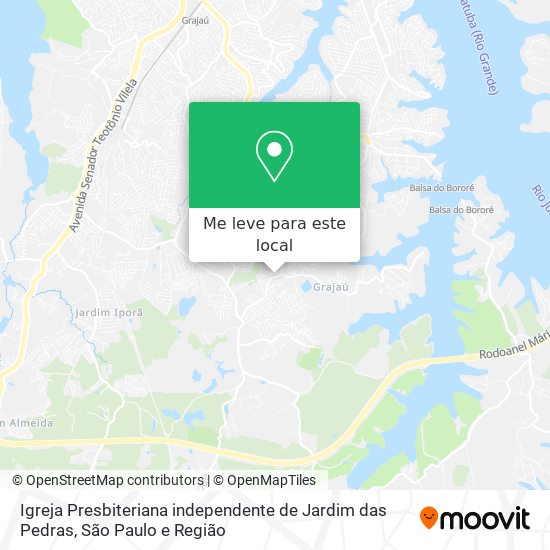 Igreja Presbiteriana independente de Jardim das Pedras mapa