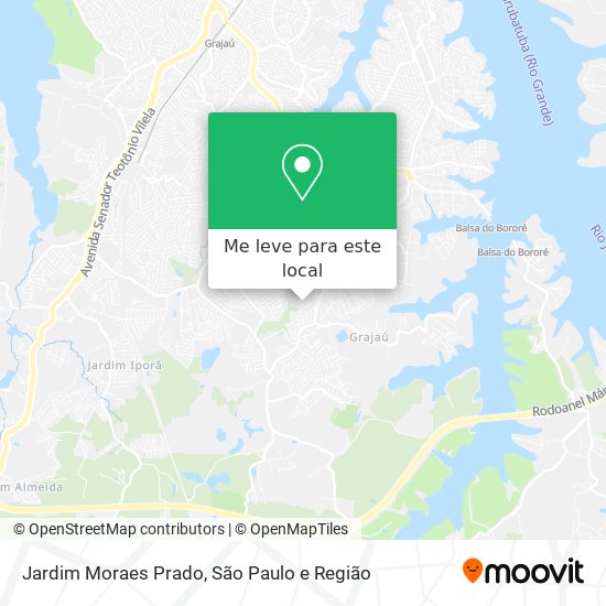 Jardim Moraes Prado mapa