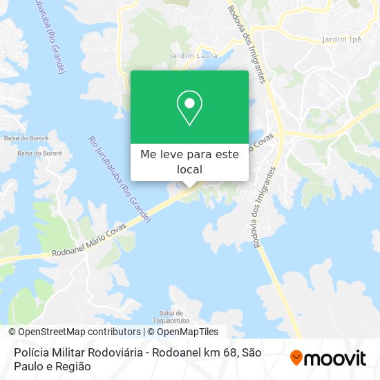 Polícia Militar Rodoviária - Rodoanel km 68 mapa