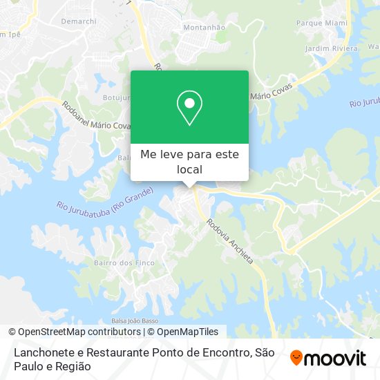Lanchonete e Restaurante Ponto de Encontro mapa