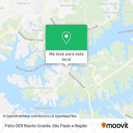 Pátio DER Riacho Grande mapa