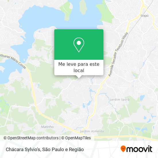 Chácara Sylvio's mapa