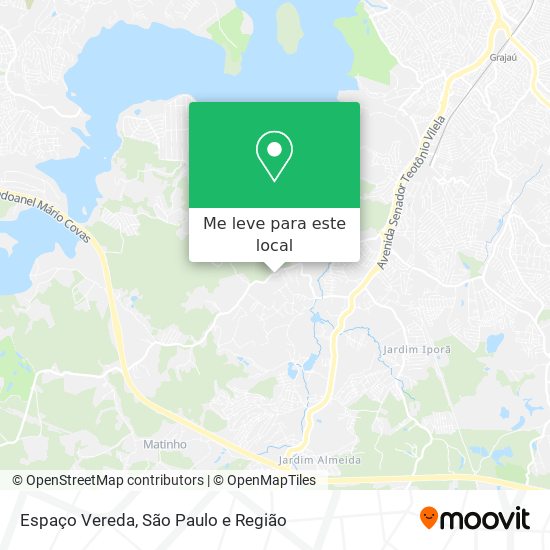 Espaço Vereda mapa