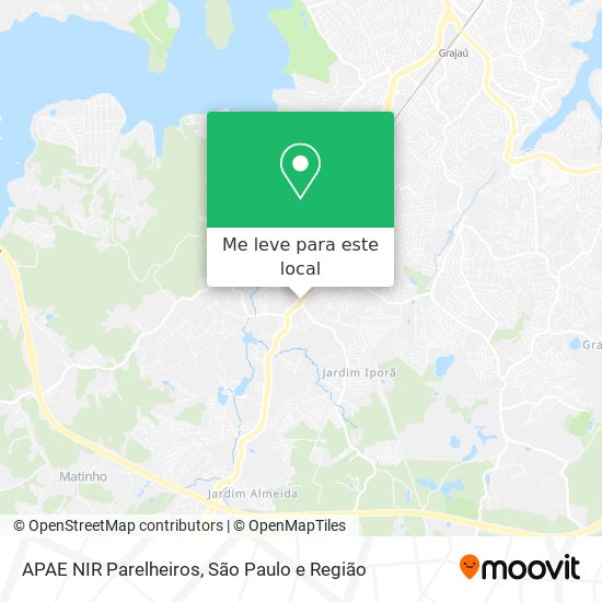 APAE NIR Parelheiros mapa