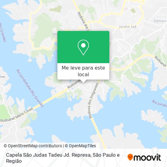 Capela São Judas Tadeu Jd. Represa mapa