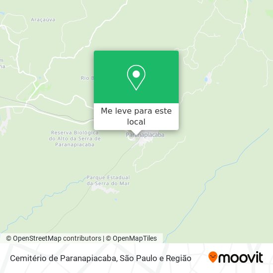 Cemitério de Paranapiacaba mapa