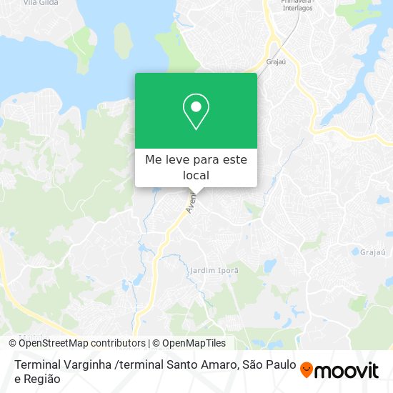 Terminal Varginha /terminal Santo Amaro mapa