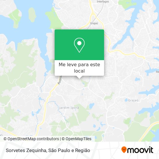 Sorvetes Zequinha mapa