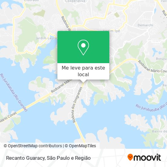 Recanto Guaracy mapa