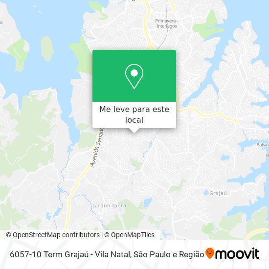 6057-10 Term Grajaú - Vila Natal mapa