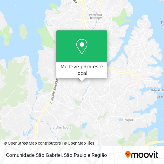 Comunidade São Gabriel mapa