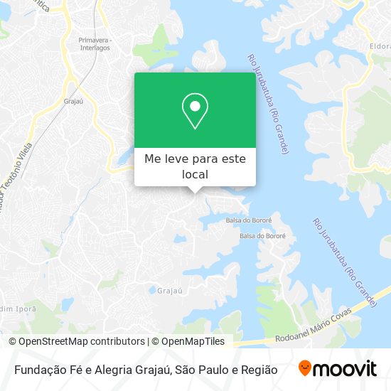 Fundação Fé e Alegria Grajaú mapa