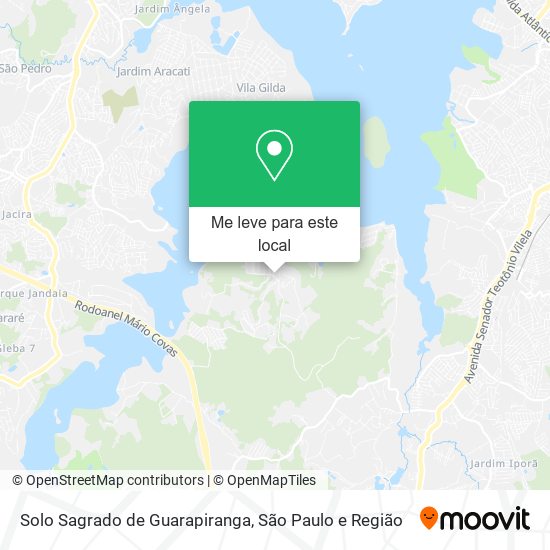 Solo Sagrado de Guarapiranga mapa
